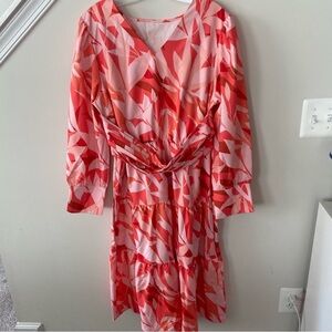 Shein faux wrap midi dress